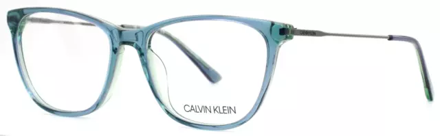 CALVIN KLEIN CK18706 438 Blue Womens Cat Eye Full Rim Eyeglasses 53-16-135 B:40