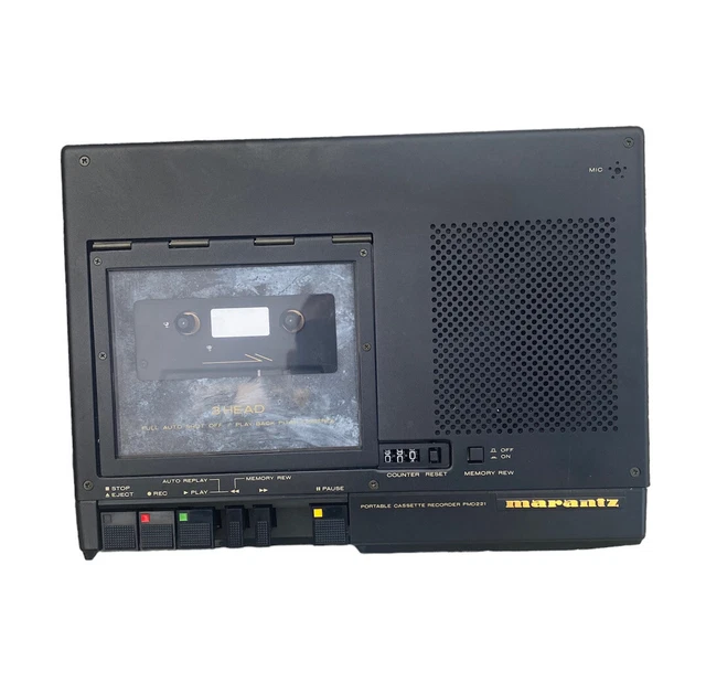 MARANTZ PMD221 PORTABLE Cassette Recorder Player Pitch Control Metal