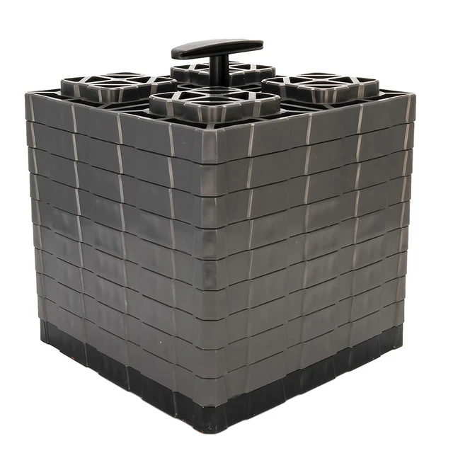 Camco FasTen Leveling Blocks XL w/ T-Handle - 2x2 - Grey *10-Pack  44527
