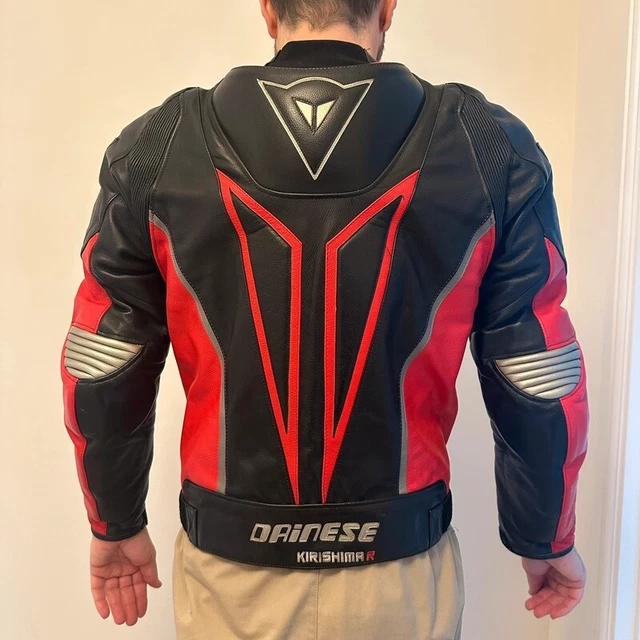 MEN'S DAINESE PREMIUM Leather Kirishima R motorbike jacket Euro