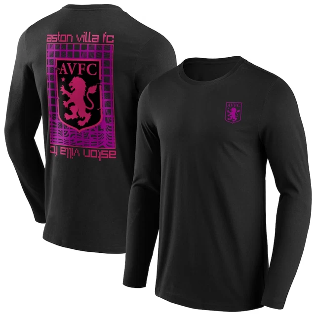 Aston Villa Fußball T-Shirt (Größe 2XL) Herren Future Digital Grafik Top - Neu