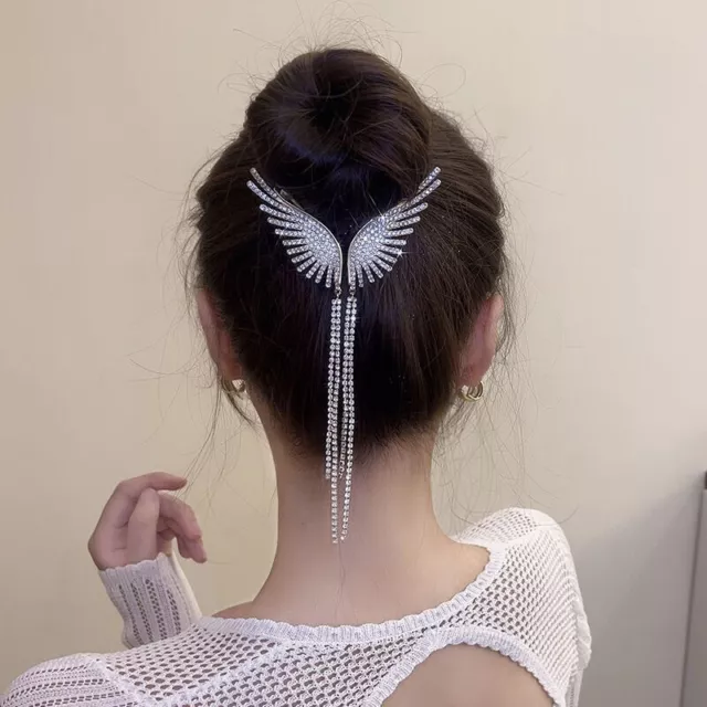 Butterfly Tassel Hair Clip Long Fringe Hair Claw Hair Accessories Vintage DIY√