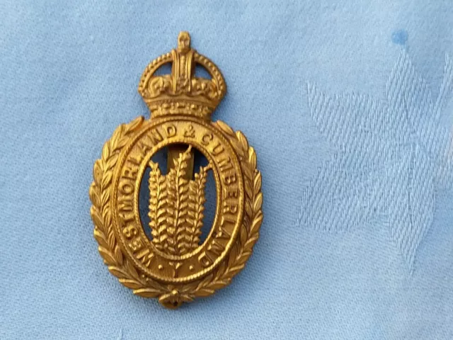 The Westmorland&Cumberland Yeomanry cap badge.