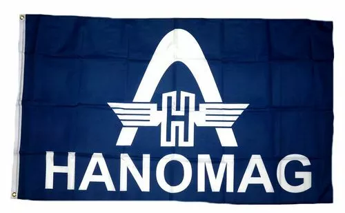 Fahne / Flagge Hanomag Schrift 90 x 150 cm