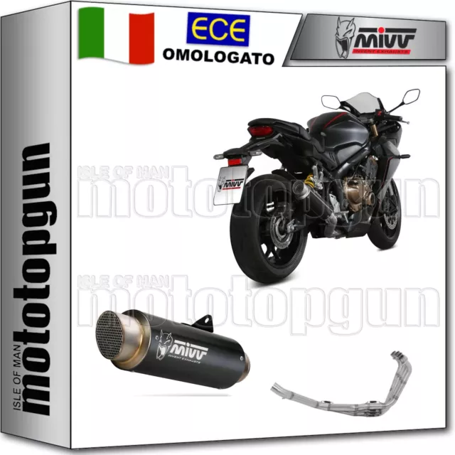 Mivv Scarico Completo Omologato Nocat Gp-Pro Inox Nero Honda Cbr 650 R 2020 20