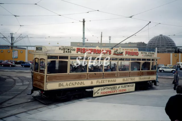 Blackpool Fleetwood Box Tram 40 Pleasure Beach Curve Rare Origslide+Copyr