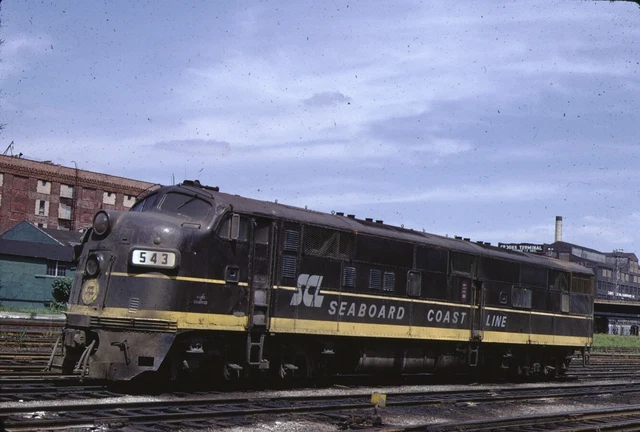 SCL Seaboard Coast Line EMD E7 Kodachrome Original Kodak Slide
