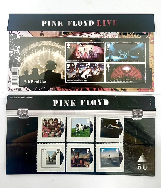 2016 GB PINK FLOYD Live Postage Stamp Set, New / Unused In Presentation Pack