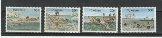 1980 Tokelau Sports Nautiques 4 Valeurs MNH MF79618