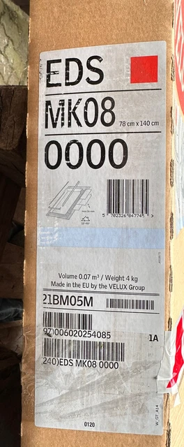 Velux Eindeckrahmen EDS MK08 0000 für Fenster 78 cm x 140 cm
