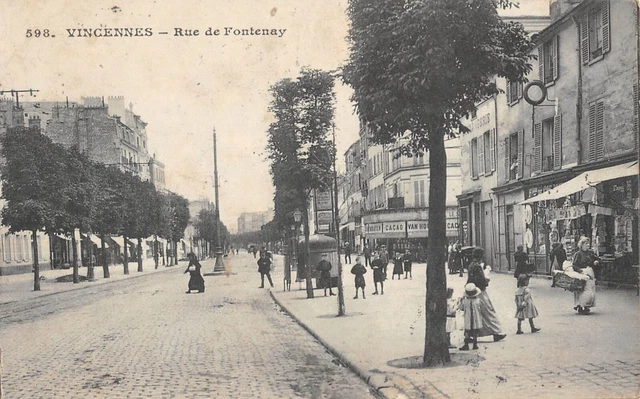 Cpa 94 Vincennes / Rue De Fontenay