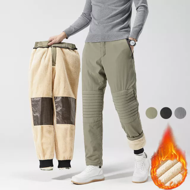 Pantaloni Termici Pantaloni Lunghi Spessi Foderati In Pile Più Caldi A