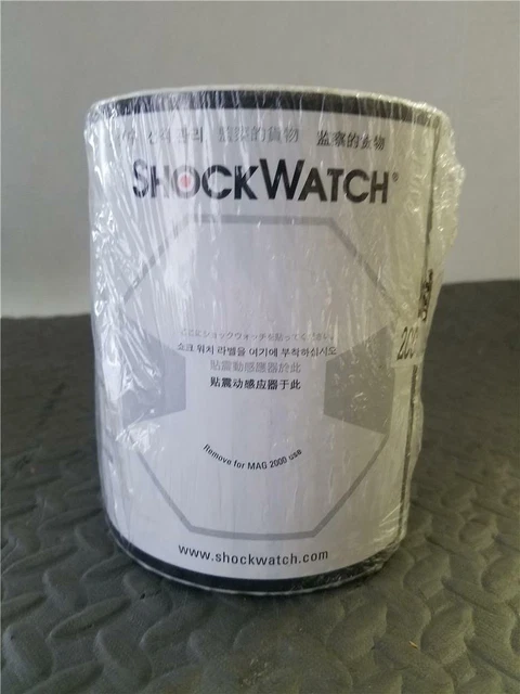 SHOCKWATCH MONITORED SHIPMENT DAMAGE INDICATOR LABELS (sealed 200 labels/roll)