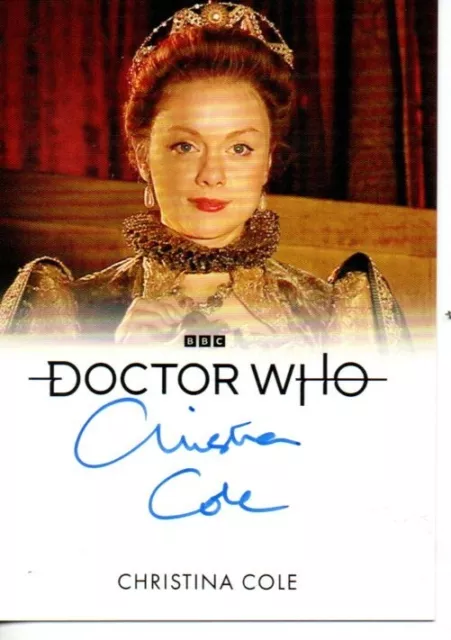 Doctor Who Series 1 - 4 FULL BLEED Auto Card Christina Cole "Lilith"