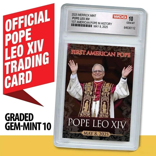 2025 TOPPS NOW Pope Leo XIV 1st American Pope Cards~U.S $16.42 ...