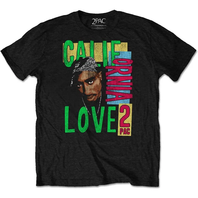 T-shirt Tupac Shakur Los Angeles Rap Officiel - Unisexe - Neuf