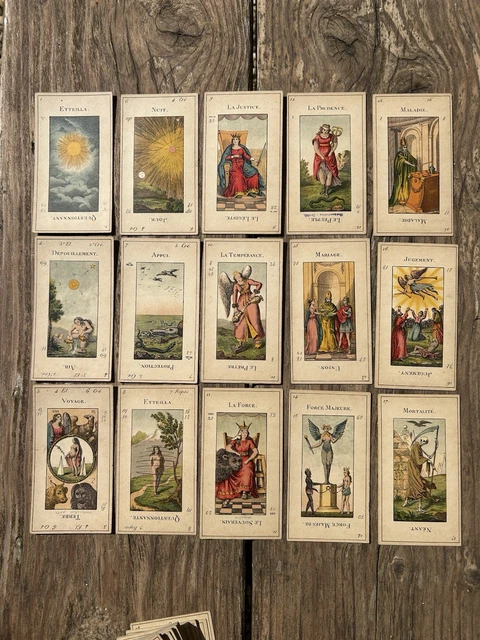 ANCIEN JEU DE Tarot de Marseille avec livret explicatif 1963 Grimaud