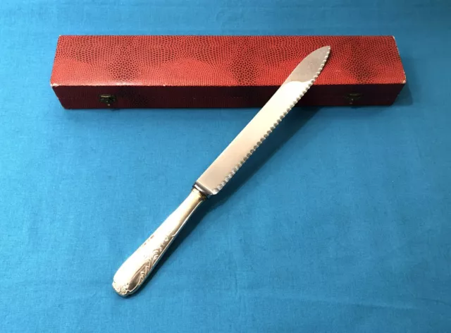 Couteau de service à pain PLATIL modèle LOUIS XV - MARLY métal argenté Couvert