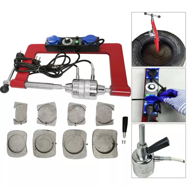 Auto Vacuum Tyre Tire Repair Machine Vulcanizing Machine Tire Patches Kit 220V