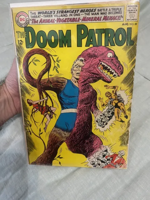 Doom Patrol #89 August 1964 1st appearance Animal Vegetable Mineral Man DC Comic