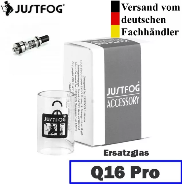 Justfog Q16 Pro Ersatzglas Glas Tank Tube Pyrex 1,9 ml Tankvolumen