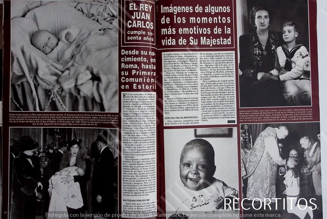 clipping H 2787 KING JUAN CARLOS I DE BORBON