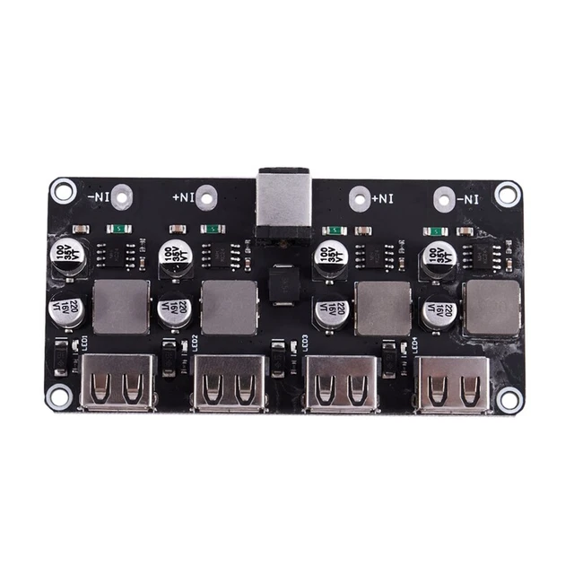 4 Channel Usb Qc3.0 Qc2.0 Dc-Dc Buck Converter Charging  Module 6-32V 9V4126