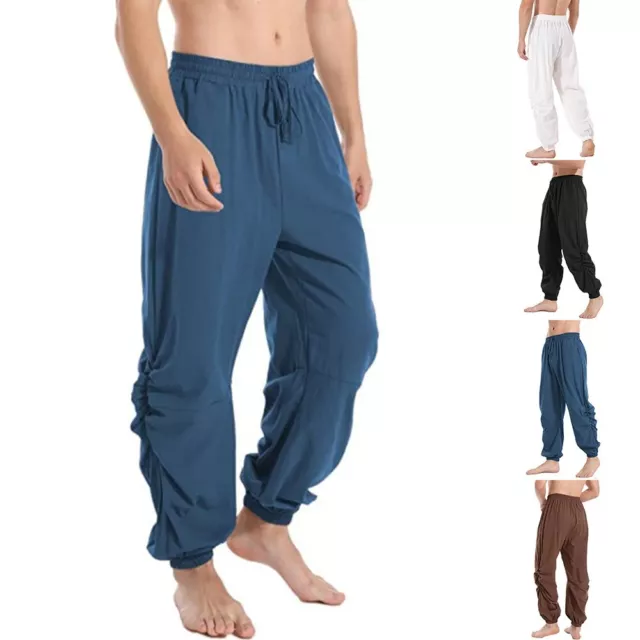 Casual Loose Fit Men's Medieval Reenactment Pants Stand Out from the Crowd