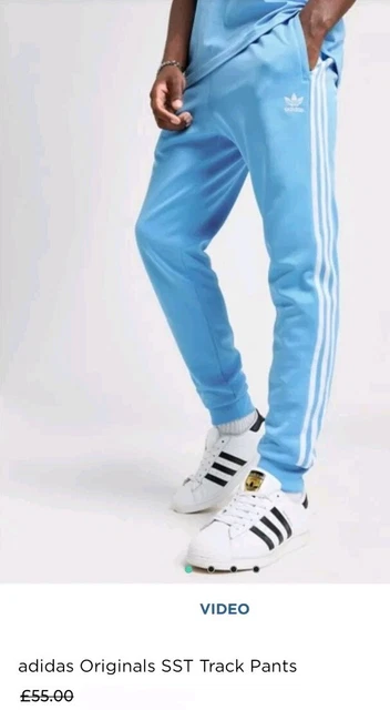 ADIDAS ORIGINALS 3 Stripes Superstar Poly Track Pants Joggers Mens Size Small 32.99 PicClick UK