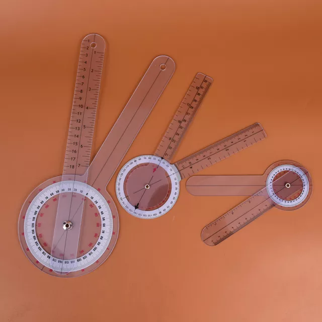 3X/set 6/8/12inch 360 degree protractor angle medical ruler spinal goniometer*WR