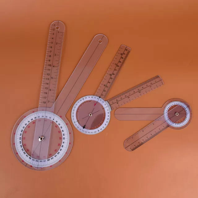 3X/set 6/8/12inch 360 degree protractor angle medical ruler spinal goniometer-xd