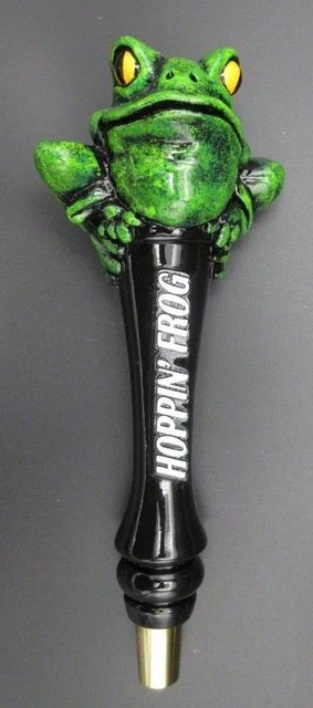 Hoppin Frog Beer Tap Handle - Very Unique Handle