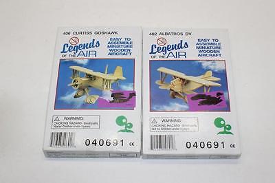 Kit modelo de avión de madera en miniatura Legends of the Air 2 kits diferentes