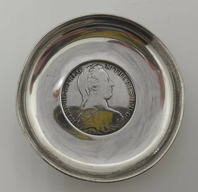 Montre HENO Mécanique En Argent - Cadran Pièce Marie-Thérèse D'Autriche, Occasion Fonctionnelle