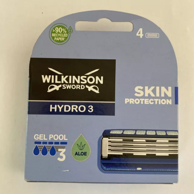 Lames De Rasoir Wilkinson Sword Hydro 3 Skin Protection 4x Pack