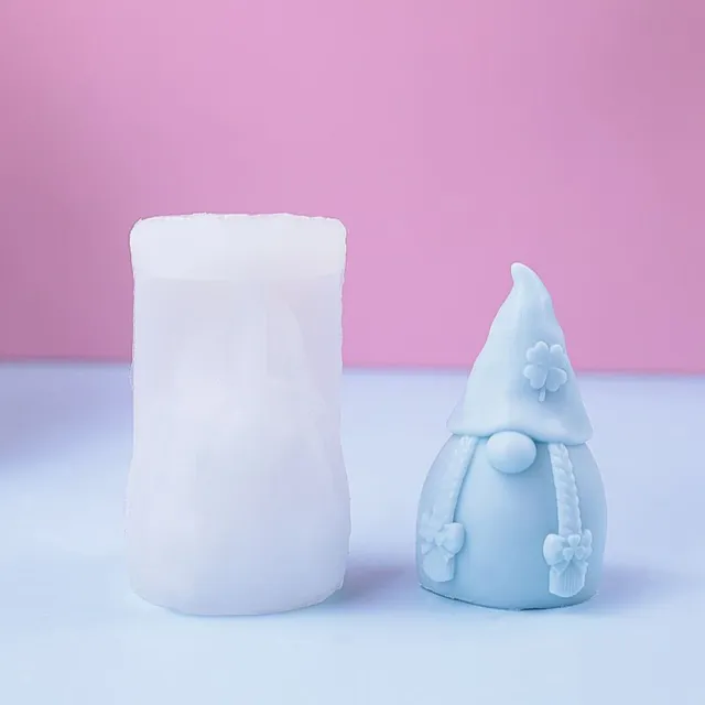 Reusable Gnome Mold Candle Making Silicone Faceless Doll Molds for Diy