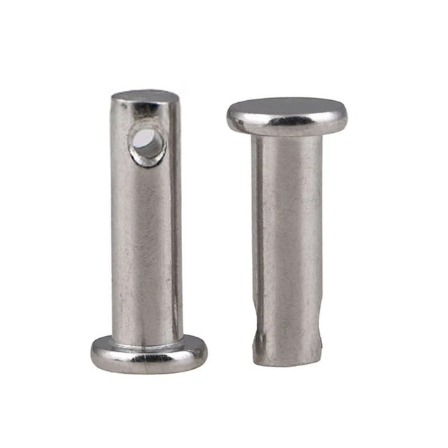304 Stainless Steel - Clevis Pins for Retaining R Clips & Split Pins - M6 M8 M10