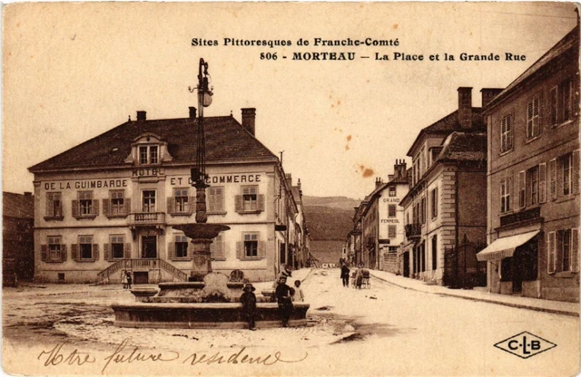 CPA MORTAU - La Place et la Grande Rue (486684)