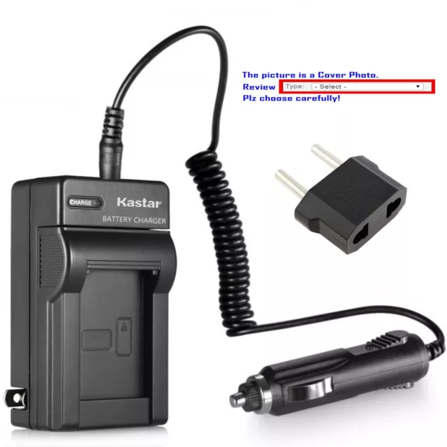 Kastar Battery AC Travel Charger for SJCAM SJ4000B & SJCAM SJ500X Elite Camera