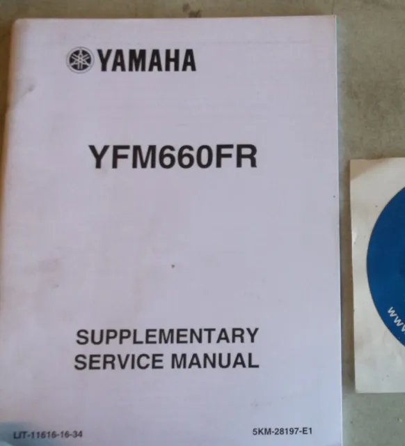 Yamaha Yfm660Fr Supplementary Service Manual