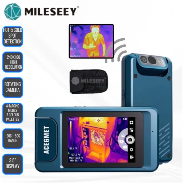 Mileseey 3.5” Thermal Imaging Imager Camera Infrared Portable Device 240x180P HD