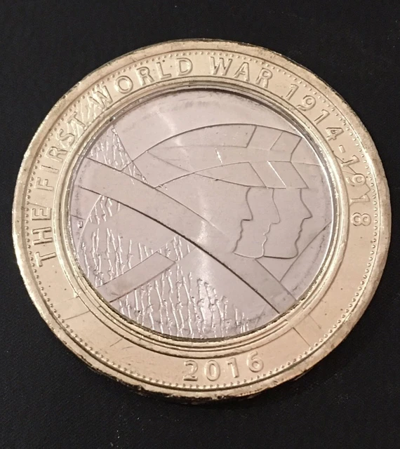 £2 Coin  First World War Army Shoulder To Shoulder PALS 2016 Circulated FREEPOST