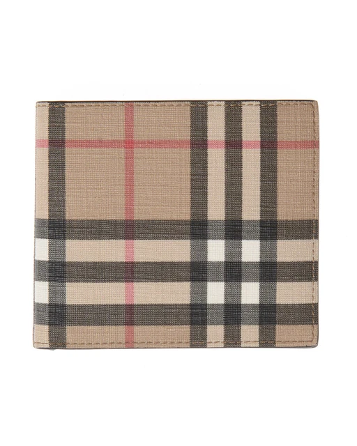 PORTAFOGLIO BURBERRY UOMO man wallet Vintage Check e Canvas 8016611 Beige EUR 280 00 PicClick IT