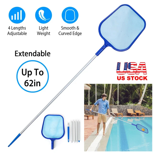 SWIMMING POOL LEAF Skimmer Rake Mesh Net Spa Pond Cleaning With