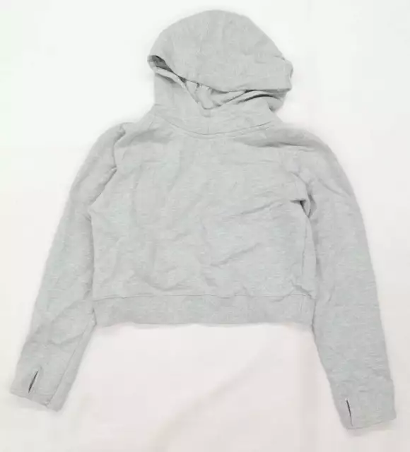 USA Pro Girls Grey  Polyester Pullover Hoodie Size 13 Years  Pullover