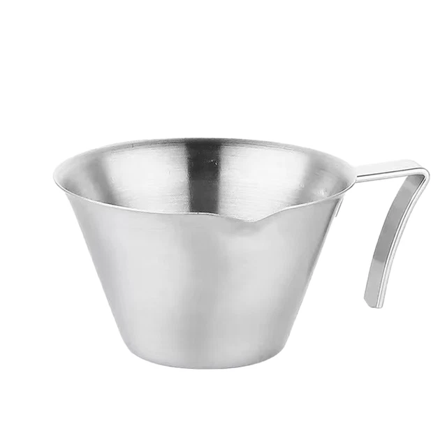 CURVED HANDLE COFFEE Extraction Tool Reusable Cup Stainless Steel