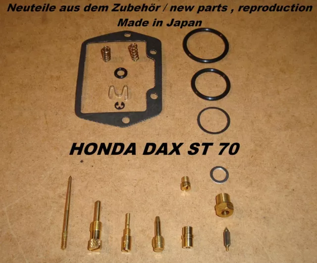 Honda Dax ST 70 Vergaser - Reparatur Kit neu carburator rep set ST70 bis Bj.1980