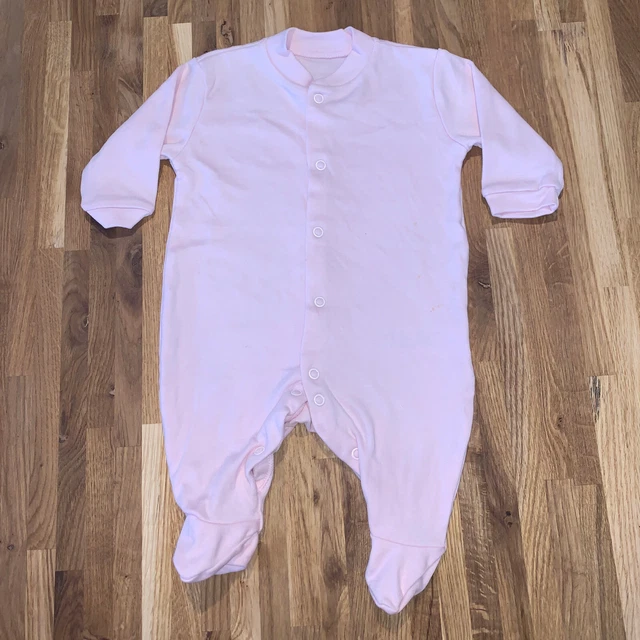 Tuta da pigiama rosa semplice bambina bambina bambina tuta pupazzo età 0-3 mesi