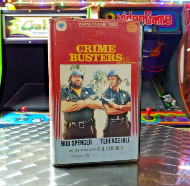 CRIME BUSTERS Spencer, Hill VHS Movie Video Big Box Ex Rental