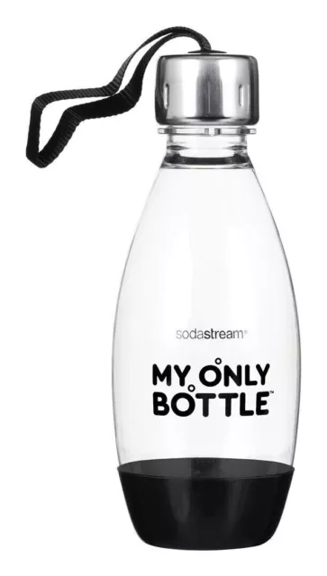 SodaStream Kunststoffflasche schwarz 0,5 Liter "My only Bottle" - NEU